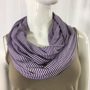 Tickled Pink Striped Infinity Scarf (1098)